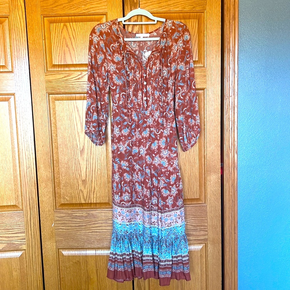 Bohemian printed dress-NWOT